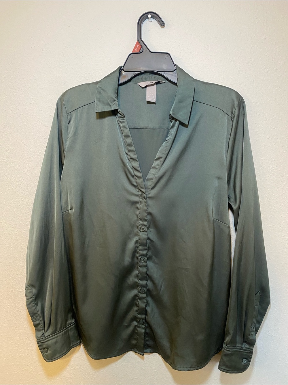 H&M Olive Green button down